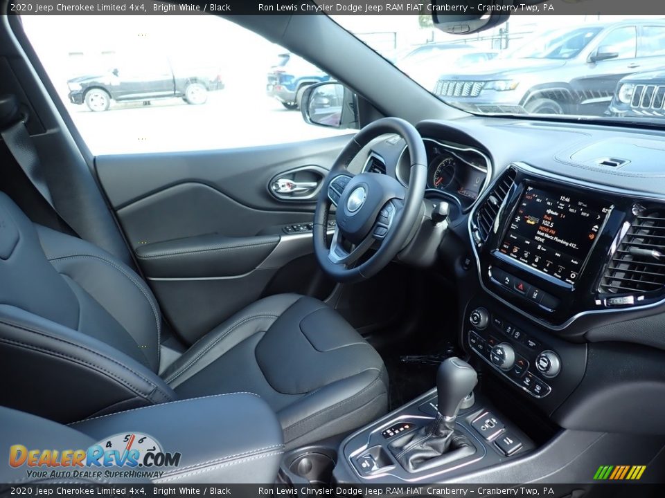 2020 Jeep Cherokee Limited 4x4 Bright White / Black Photo #11
