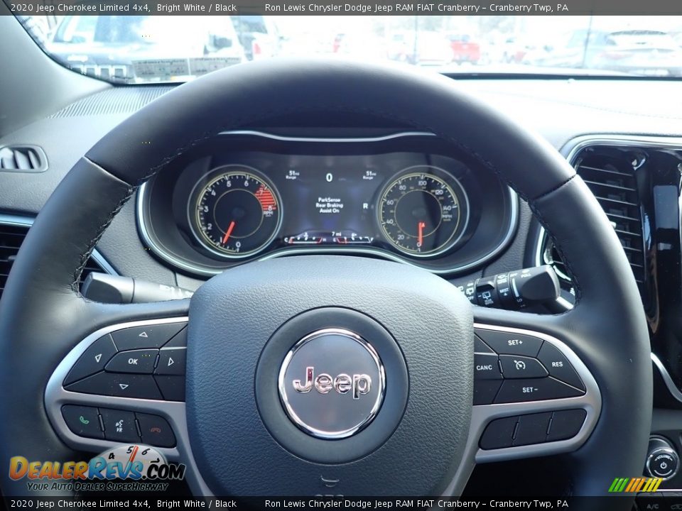 2020 Jeep Cherokee Limited 4x4 Bright White / Black Photo #20