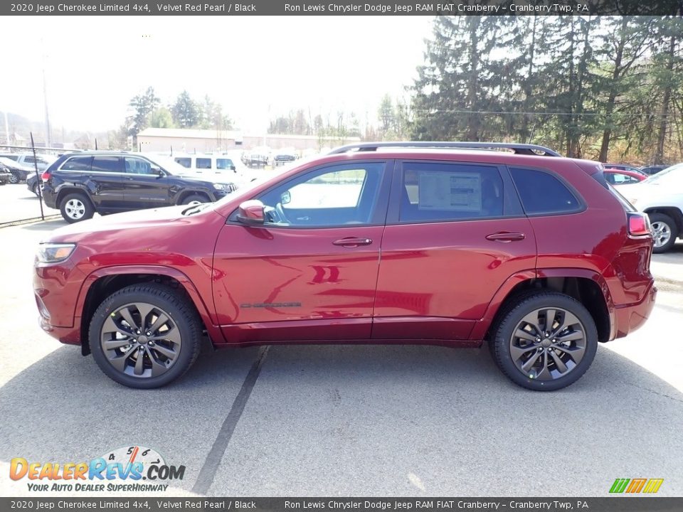 2020 Jeep Cherokee Limited 4x4 Velvet Red Pearl / Black Photo #2