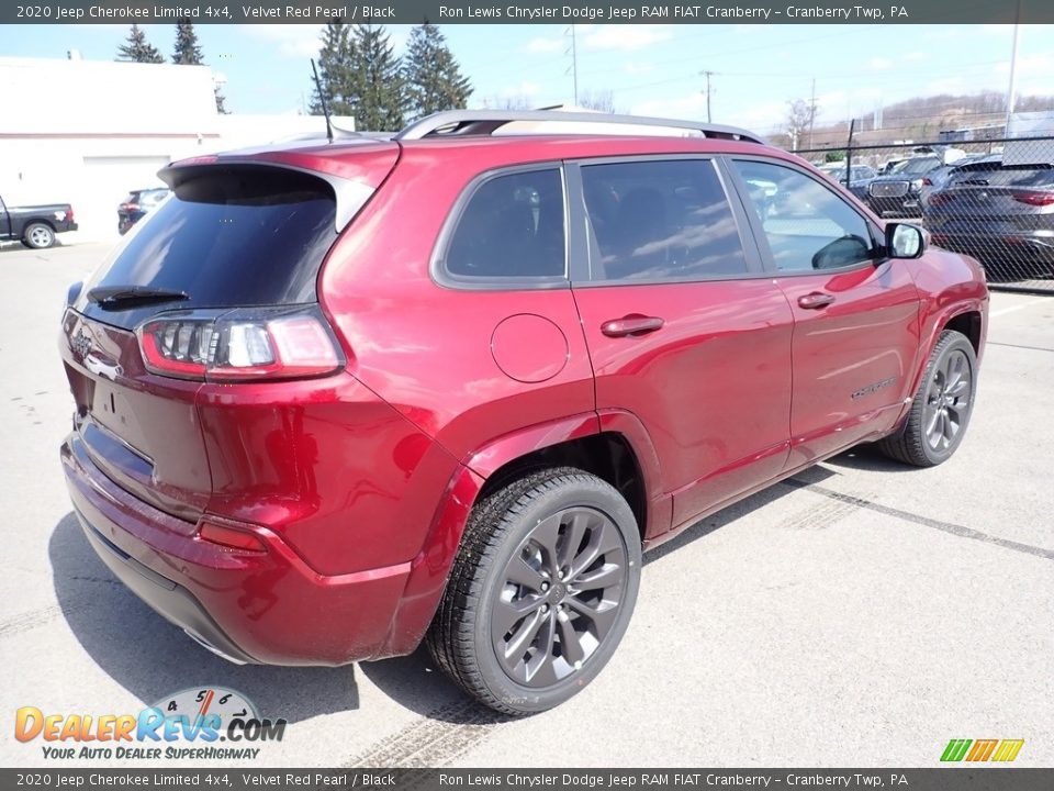 2020 Jeep Cherokee Limited 4x4 Velvet Red Pearl / Black Photo #5