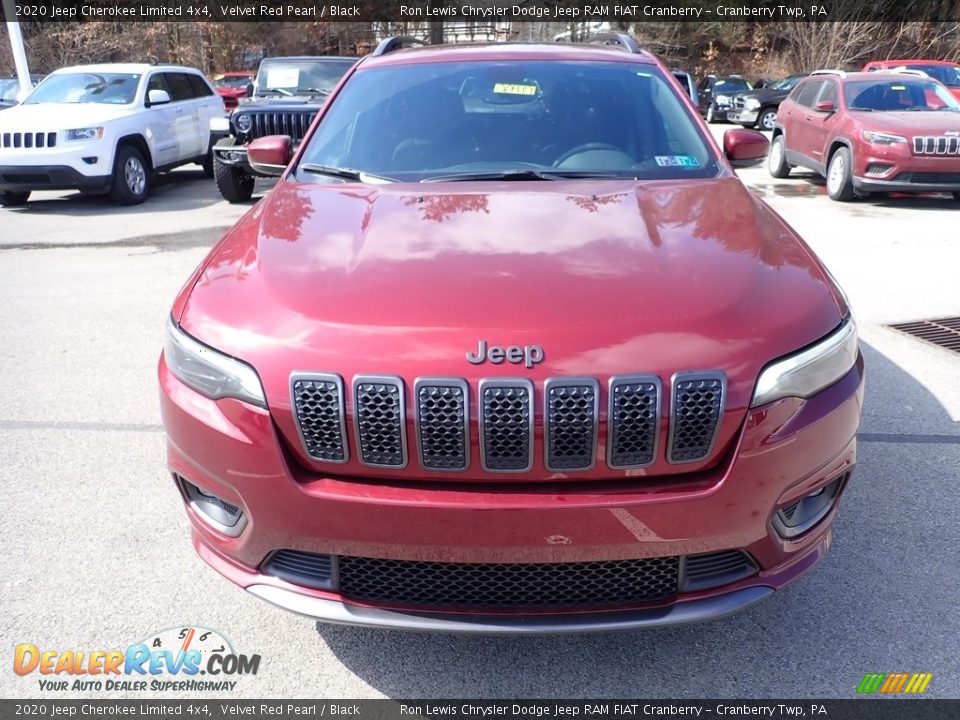 2020 Jeep Cherokee Limited 4x4 Velvet Red Pearl / Black Photo #8