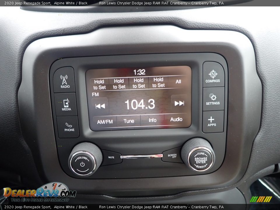 2020 Jeep Renegade Sport Alpine White / Black Photo #16