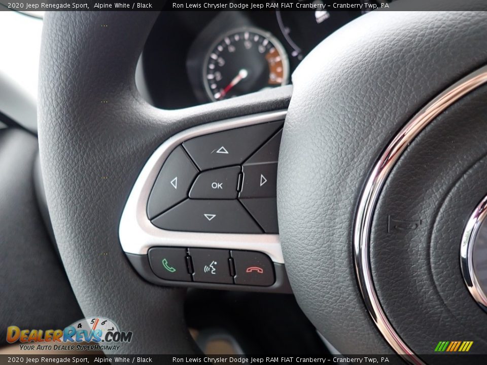 2020 Jeep Renegade Sport Alpine White / Black Photo #19
