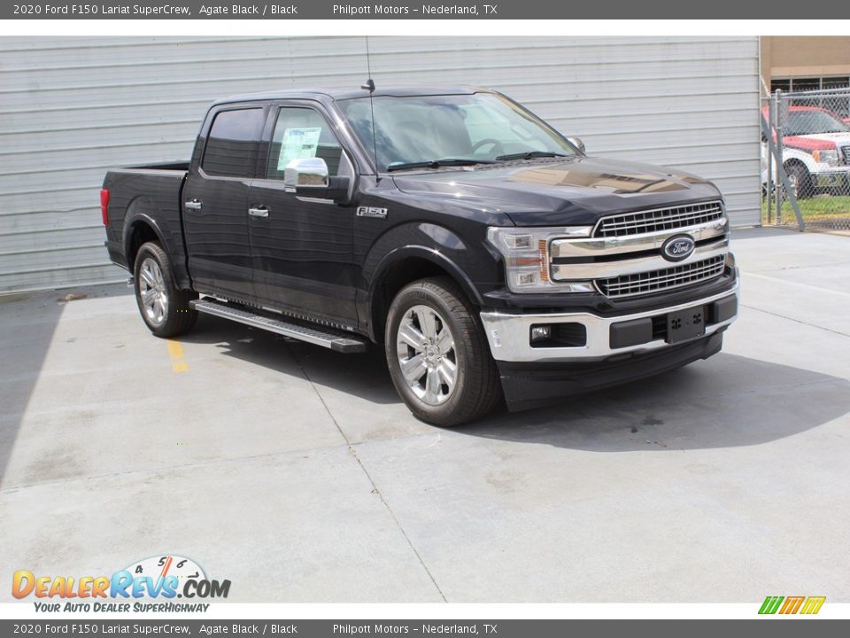 2020 Ford F150 Lariat SuperCrew Agate Black / Black Photo #2