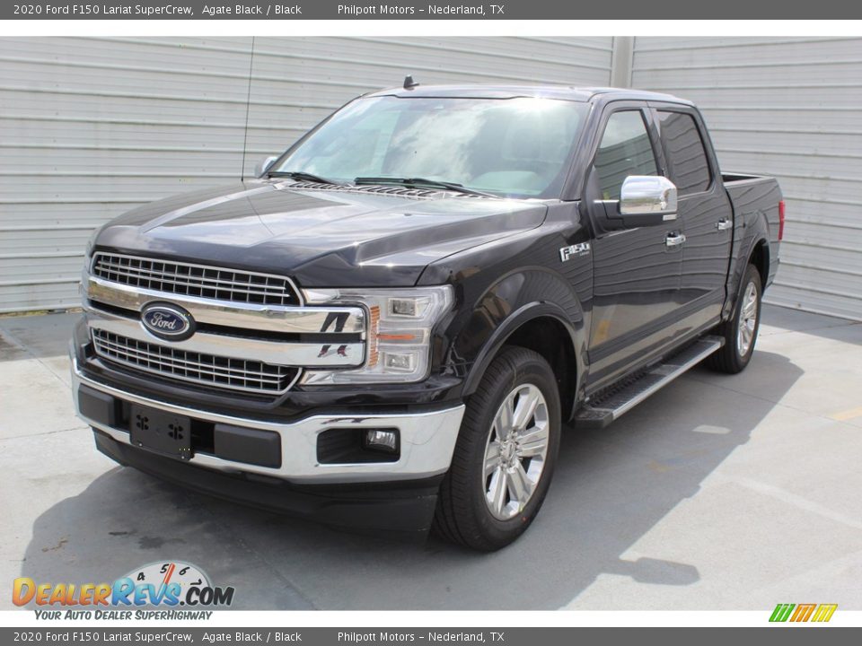 2020 Ford F150 Lariat SuperCrew Agate Black / Black Photo #4