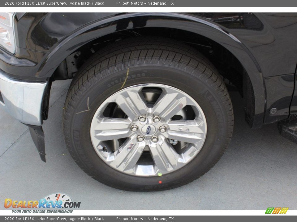 2020 Ford F150 Lariat SuperCrew Agate Black / Black Photo #5