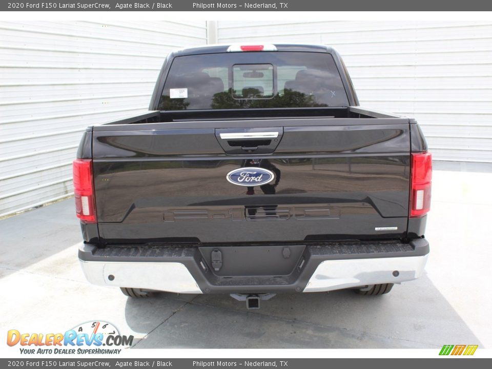 2020 Ford F150 Lariat SuperCrew Agate Black / Black Photo #7