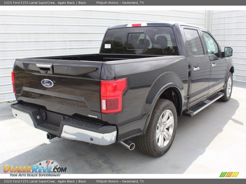 2020 Ford F150 Lariat SuperCrew Agate Black / Black Photo #8