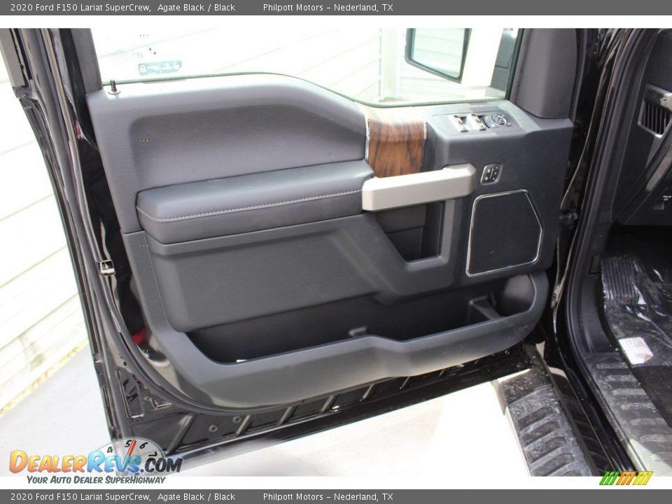 2020 Ford F150 Lariat SuperCrew Agate Black / Black Photo #9