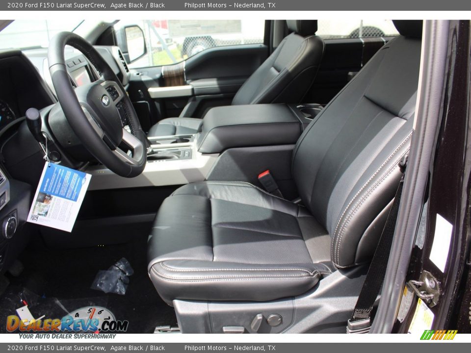 2020 Ford F150 Lariat SuperCrew Agate Black / Black Photo #10