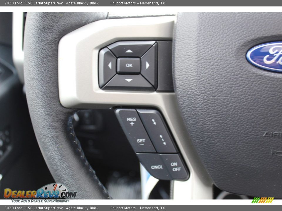 2020 Ford F150 Lariat SuperCrew Agate Black / Black Photo #11