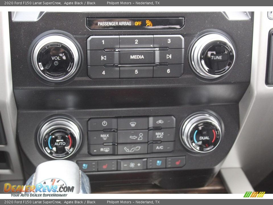 2020 Ford F150 Lariat SuperCrew Agate Black / Black Photo #16