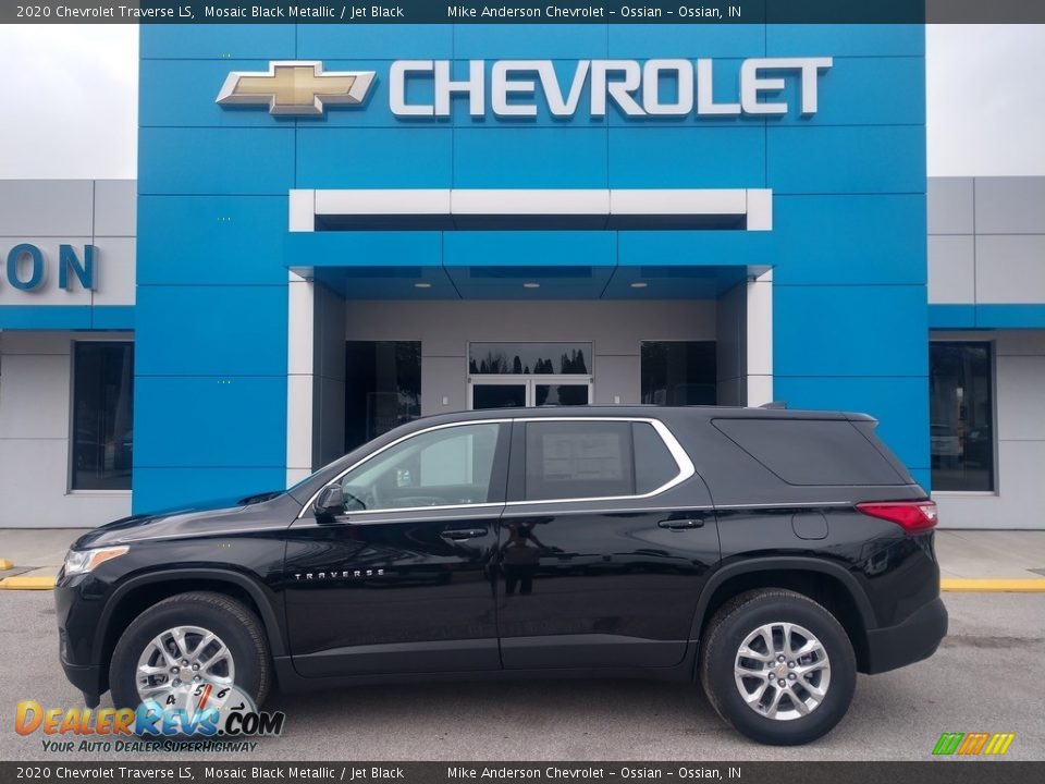 2020 Chevrolet Traverse LS Mosaic Black Metallic / Jet Black Photo #1