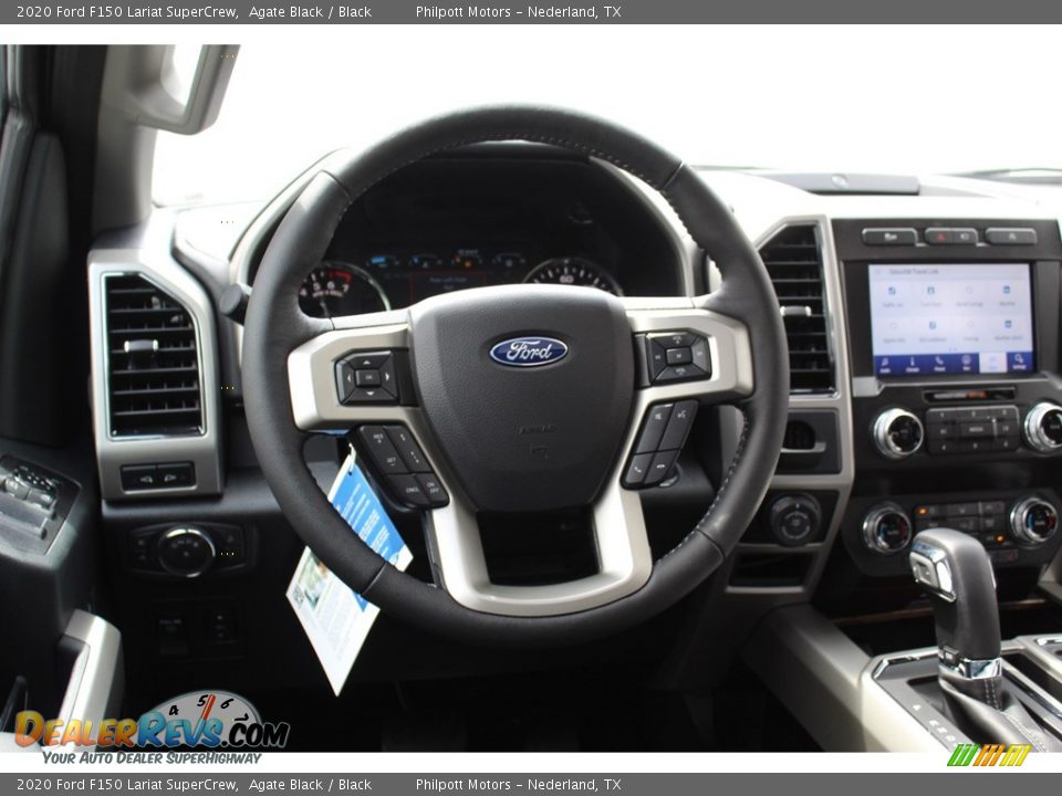 2020 Ford F150 Lariat SuperCrew Agate Black / Black Photo #23