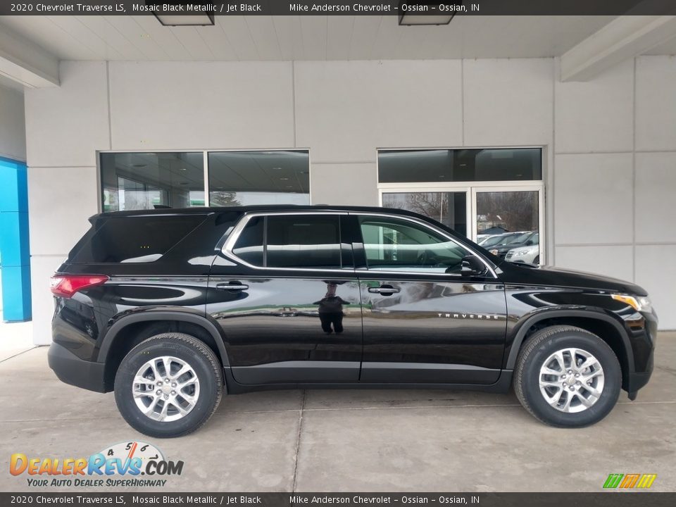 2020 Chevrolet Traverse LS Mosaic Black Metallic / Jet Black Photo #3