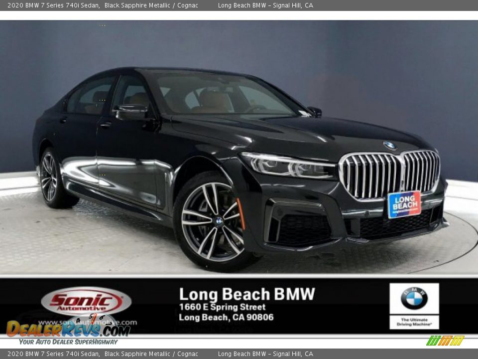 2020 BMW 7 Series 740i Sedan Black Sapphire Metallic / Cognac Photo #1