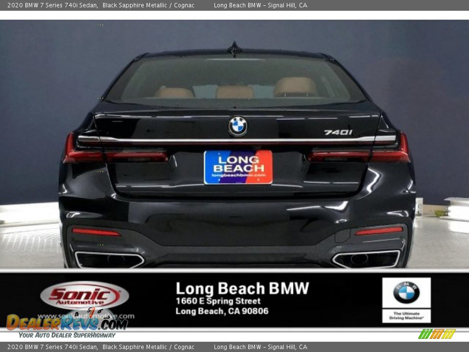 2020 BMW 7 Series 740i Sedan Black Sapphire Metallic / Cognac Photo #3