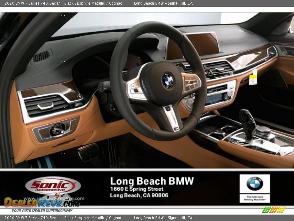 2020 BMW 7 Series 740i Sedan Black Sapphire Metallic / Cognac Photo #4