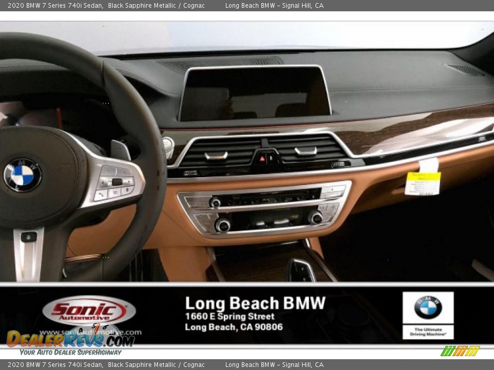 2020 BMW 7 Series 740i Sedan Black Sapphire Metallic / Cognac Photo #5