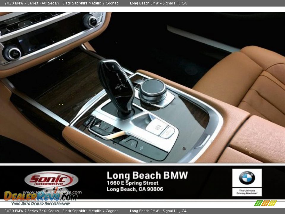 2020 BMW 7 Series 740i Sedan Black Sapphire Metallic / Cognac Photo #6