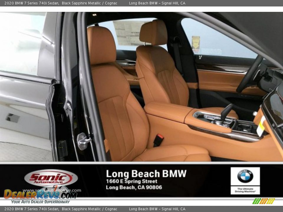2020 BMW 7 Series 740i Sedan Black Sapphire Metallic / Cognac Photo #7