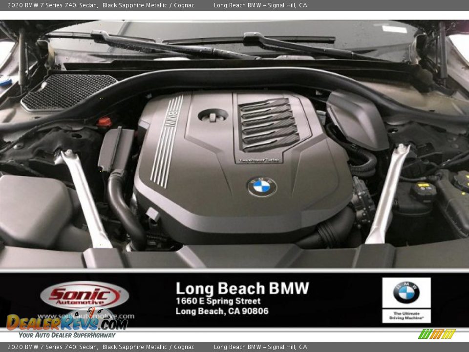 2020 BMW 7 Series 740i Sedan Black Sapphire Metallic / Cognac Photo #8