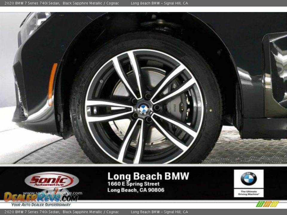 2020 BMW 7 Series 740i Sedan Black Sapphire Metallic / Cognac Photo #9