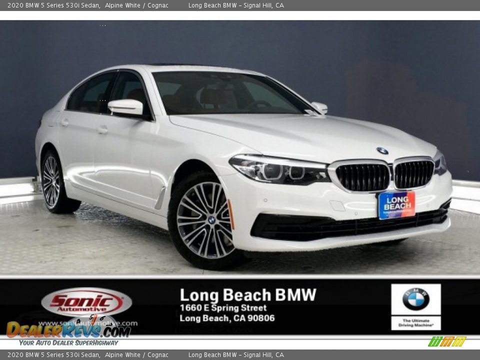 2020 BMW 5 Series 530i Sedan Alpine White / Cognac Photo #1