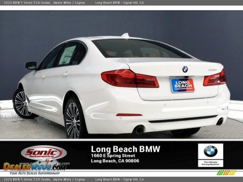 2020 BMW 5 Series 530i Sedan Alpine White / Cognac Photo #2