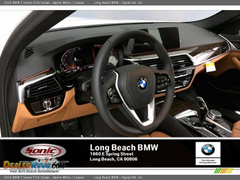 2020 BMW 5 Series 530i Sedan Alpine White / Cognac Photo #4
