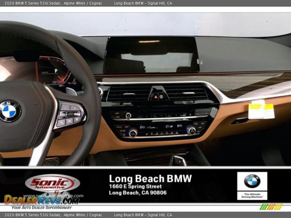 2020 BMW 5 Series 530i Sedan Alpine White / Cognac Photo #5
