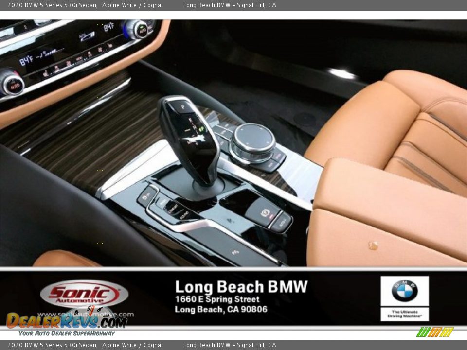 2020 BMW 5 Series 530i Sedan Alpine White / Cognac Photo #6