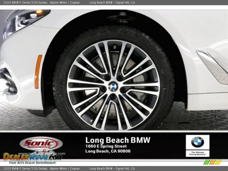 2020 BMW 5 Series 530i Sedan Alpine White / Cognac Photo #9