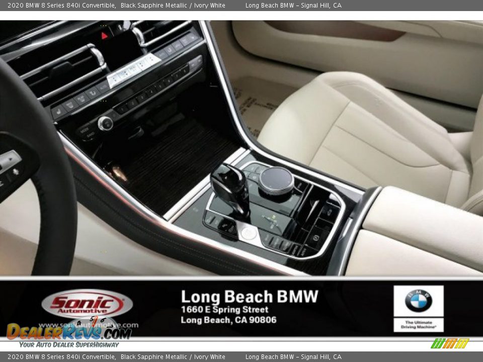 2020 BMW 8 Series 840i Convertible Black Sapphire Metallic / Ivory White Photo #6