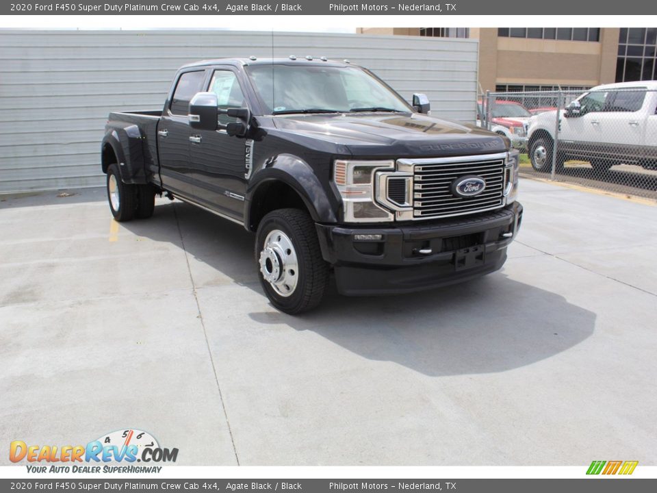 2020 Ford F450 Super Duty Platinum Crew Cab 4x4 Agate Black / Black Photo #2
