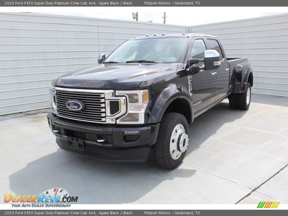 2020 Ford F450 Super Duty Platinum Crew Cab 4x4 Agate Black / Black Photo #4
