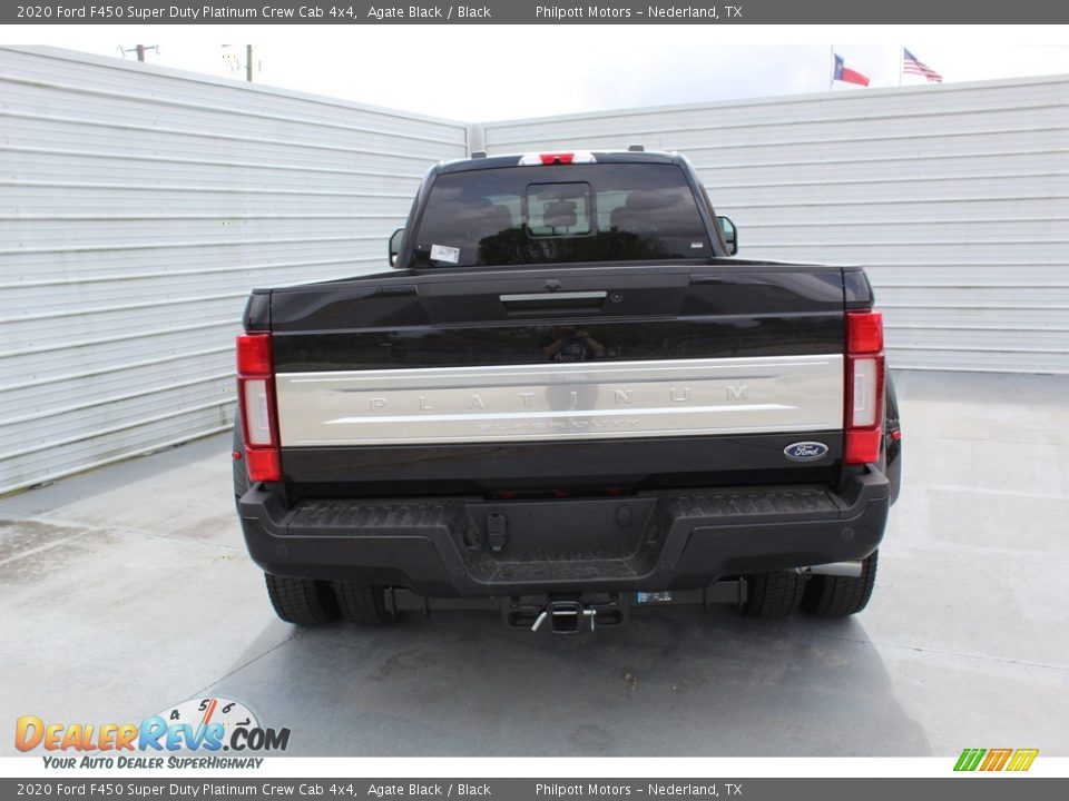 2020 Ford F450 Super Duty Platinum Crew Cab 4x4 Agate Black / Black Photo #6