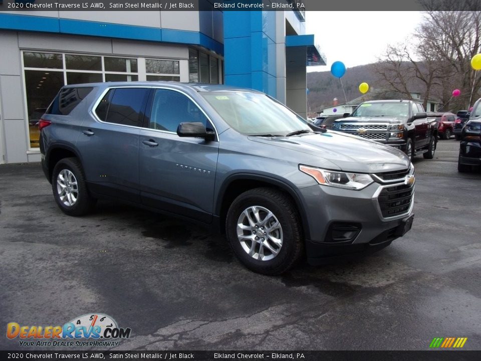2020 Chevrolet Traverse LS AWD Satin Steel Metallic / Jet Black Photo #1