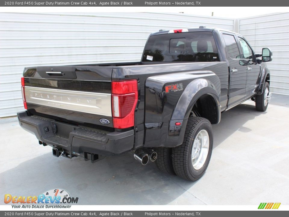2020 Ford F450 Super Duty Platinum Crew Cab 4x4 Agate Black / Black Photo #7