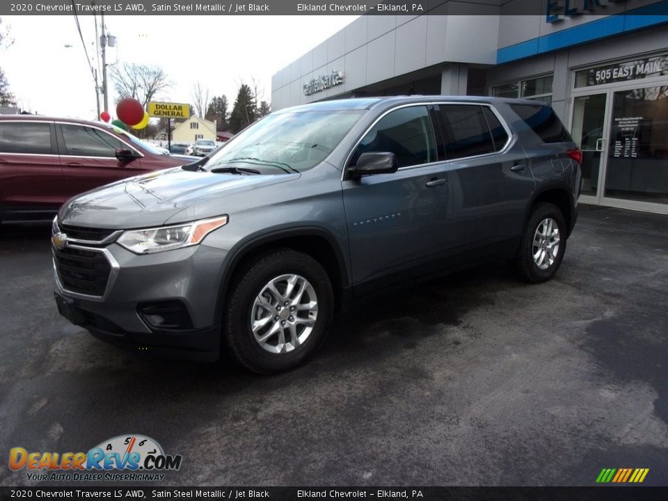 2020 Chevrolet Traverse LS AWD Satin Steel Metallic / Jet Black Photo #2