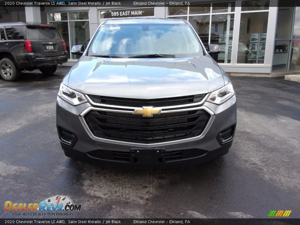 2020 Chevrolet Traverse LS AWD Satin Steel Metallic / Jet Black Photo #5