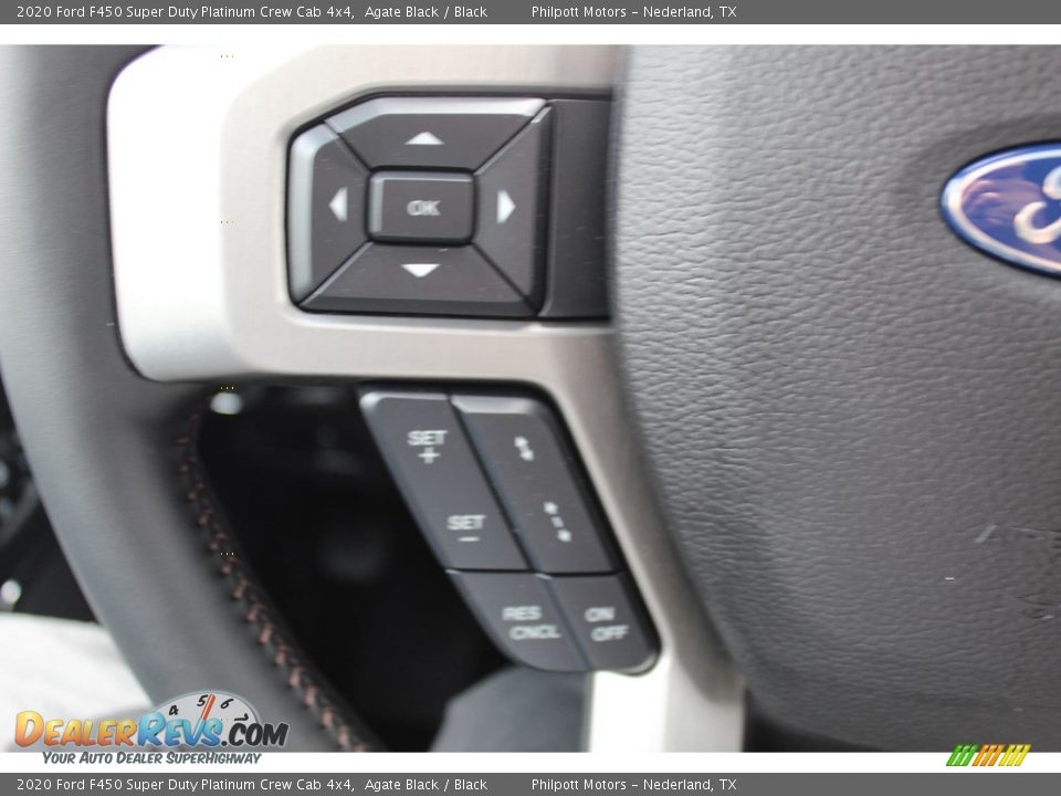 2020 Ford F450 Super Duty Platinum Crew Cab 4x4 Agate Black / Black Photo #10