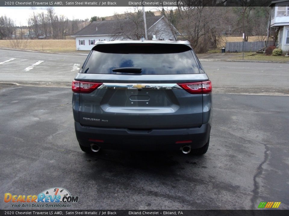 2020 Chevrolet Traverse LS AWD Satin Steel Metallic / Jet Black Photo #6