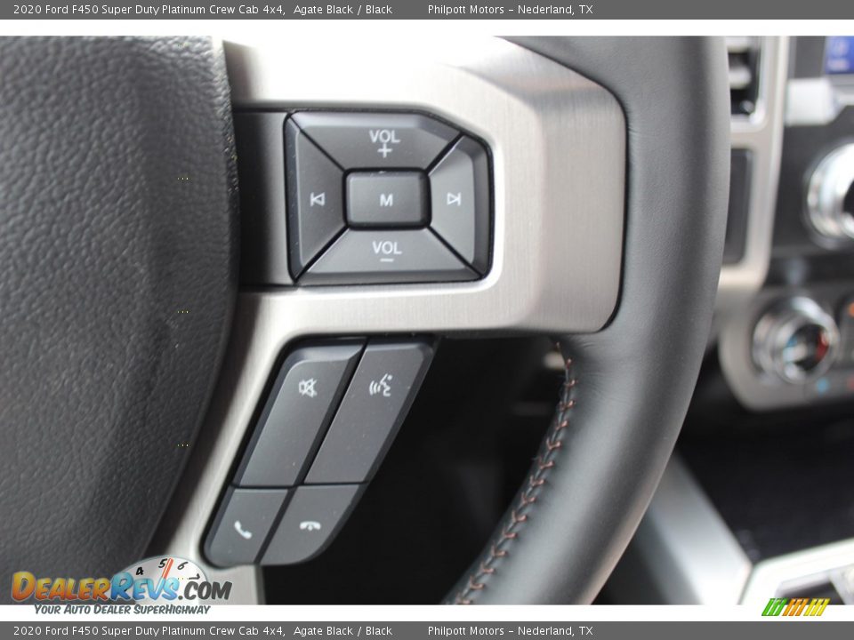 2020 Ford F450 Super Duty Platinum Crew Cab 4x4 Agate Black / Black Photo #11
