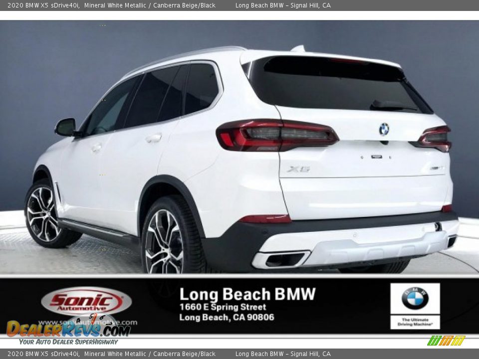 2020 BMW X5 sDrive40i Mineral White Metallic / Canberra Beige/Black Photo #2