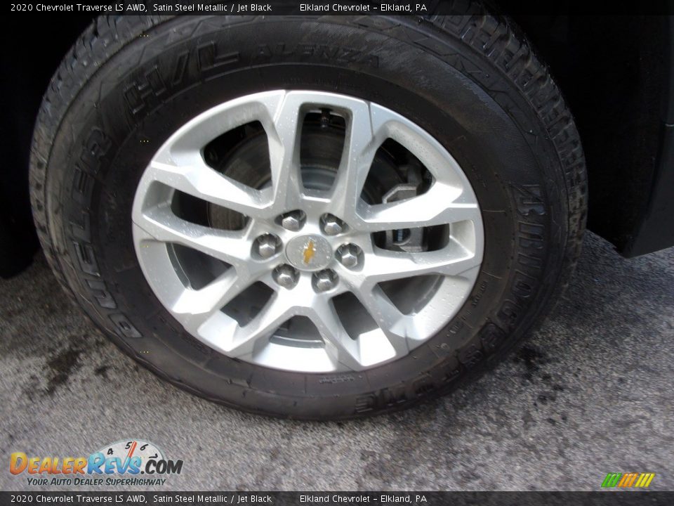 2020 Chevrolet Traverse LS AWD Satin Steel Metallic / Jet Black Photo #7
