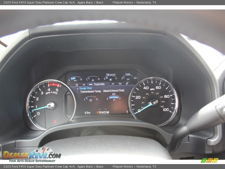 2020 Ford F450 Super Duty Platinum Crew Cab 4x4 Agate Black / Black Photo #12