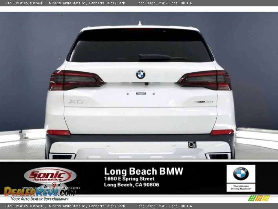 2020 BMW X5 sDrive40i Mineral White Metallic / Canberra Beige/Black Photo #3