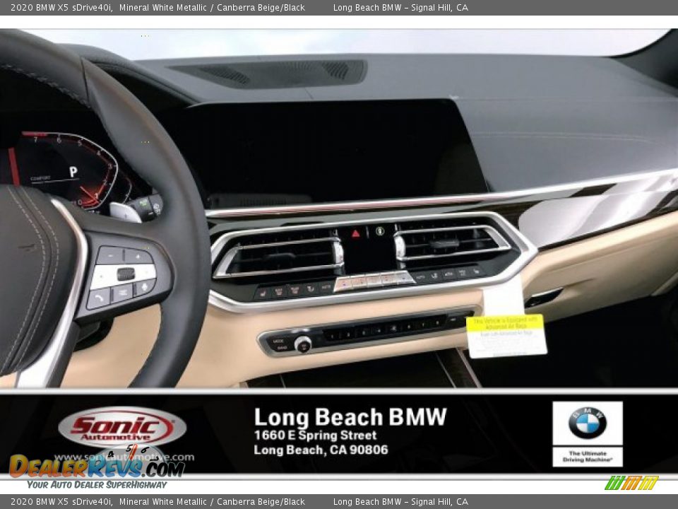 2020 BMW X5 sDrive40i Mineral White Metallic / Canberra Beige/Black Photo #5