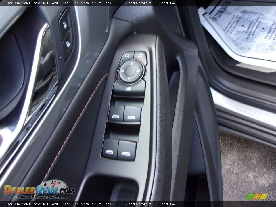 2020 Chevrolet Traverse LS AWD Satin Steel Metallic / Jet Black Photo #10